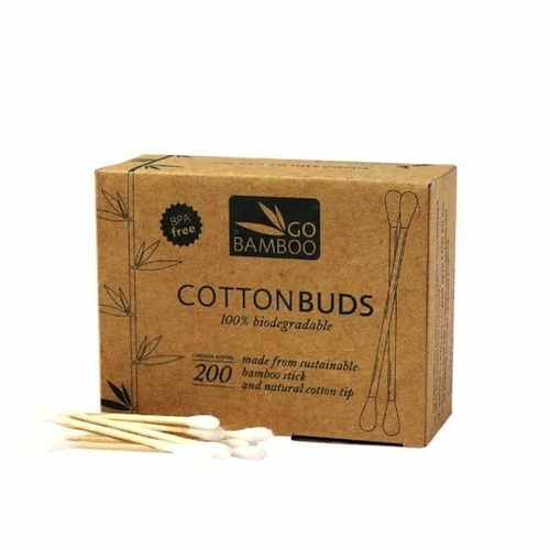 Go Bamboo Bamboo Cotton Buds boobalou.co.uk