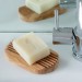 ecoLiving Grooved Olive Wood Soap Dishes