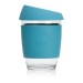 JOCO Cup Reusable Glass Coffee Cup 12oz - Blue