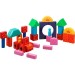 Coloured - 38 Building Blocks + Bag