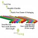 6 Reusable Silicone Straws & Plant-Based Cleaning Brush (Plastic-Free & Vegan)
