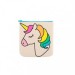Organic Cotton Zipper Pouch - Unicorn