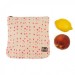 Organic Cotton Zipper Pouch - Hearts