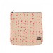 Organic Cotton Zipper Pouch - Hearts