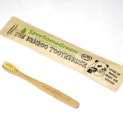Bamboo Toothbrush With Bamboo Fibre Bristles - Child