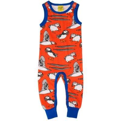 DUNS Puffin Red Dungarees