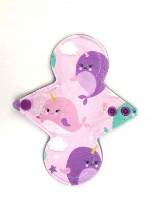 7'' Reusable Panty Liner - Whales