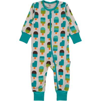 Maxomorra Ice Cream Zip Romper