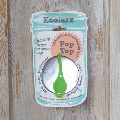 EcoJarz - PopTop Sealable Drinking Jar Lid