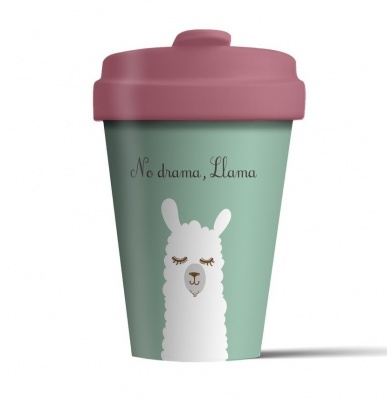 Bamboo Coffee Cup with Bamboo Lid - Drama Llama