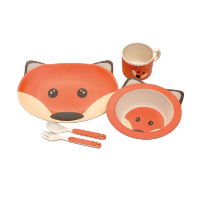 Kids Bamboo Dinner Set - Fox