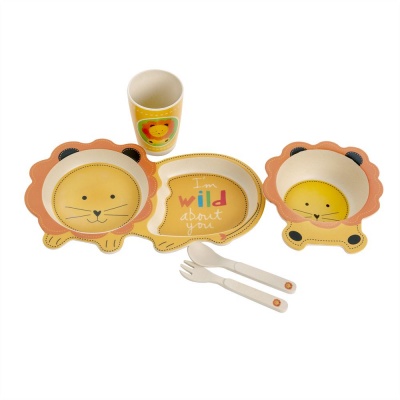 Kids Bamboo Dinner Set - Lion