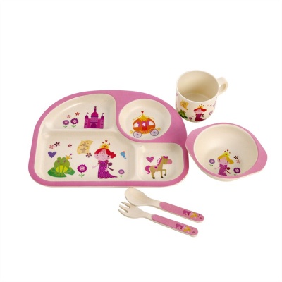 Kids Bamboo Dinner Set - Princess