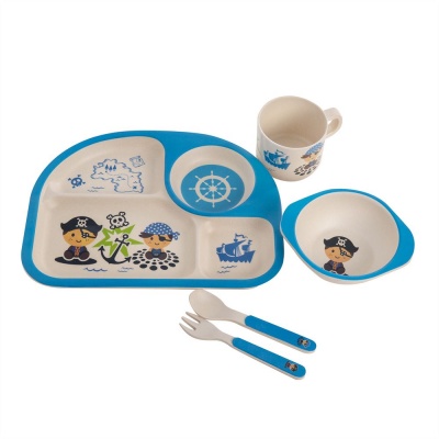 Kids Bamboo Dinner Set - Pirate