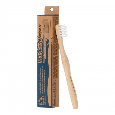 Kids Bamboo Toothbrush - Brush With Bamboo (Plant-based)