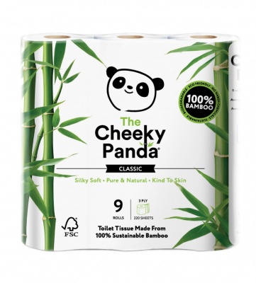 9 Cheeky Panda Toilet Paper Rolls