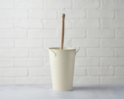 'Seconds' Cream Toilet Brush Holder