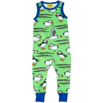 DUNS Puffin Green Dungarees