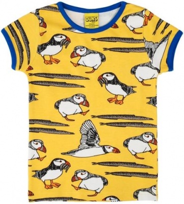 DUNS Puffin Yellow Short Sleeve Top