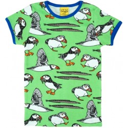 DUNS Puffin Green Short Sleeve Top