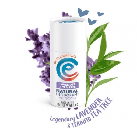 Earth Conscious Natural Organic Deodorant Stick - Lavender & Tea Tree