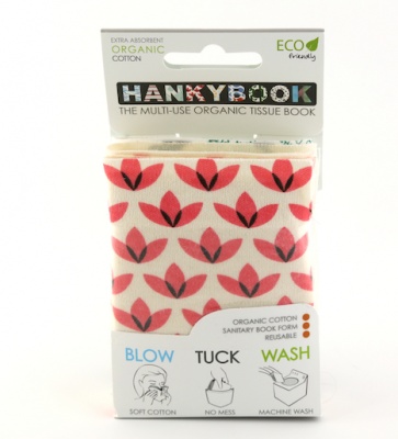 HankyBook Original 3-Set - Paisley, Green Vine and Pink Lotus