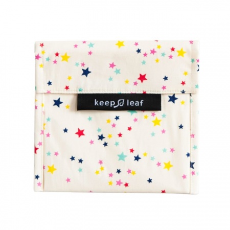 Keep Leaf Large Reusable Baggie - Stars