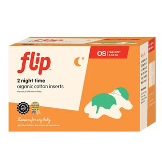 Flip Night Time Organic Insert - 2 Pack
