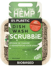 Plastic Free Hemp Dishwasher Scrubber