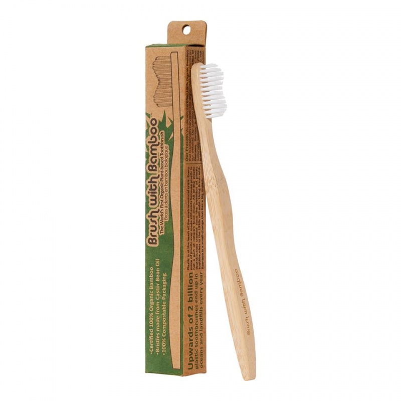 Adult Bamboo Toothbrush - Brush With Bamboo (Plant-based)