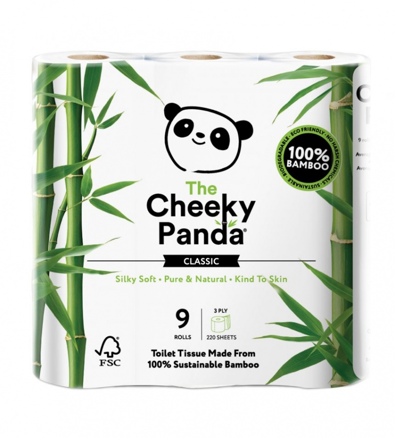 9 Cheeky Panda Toilet Paper Rolls