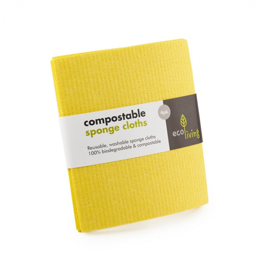 Compostable Sponge Cloths (4 Pack)