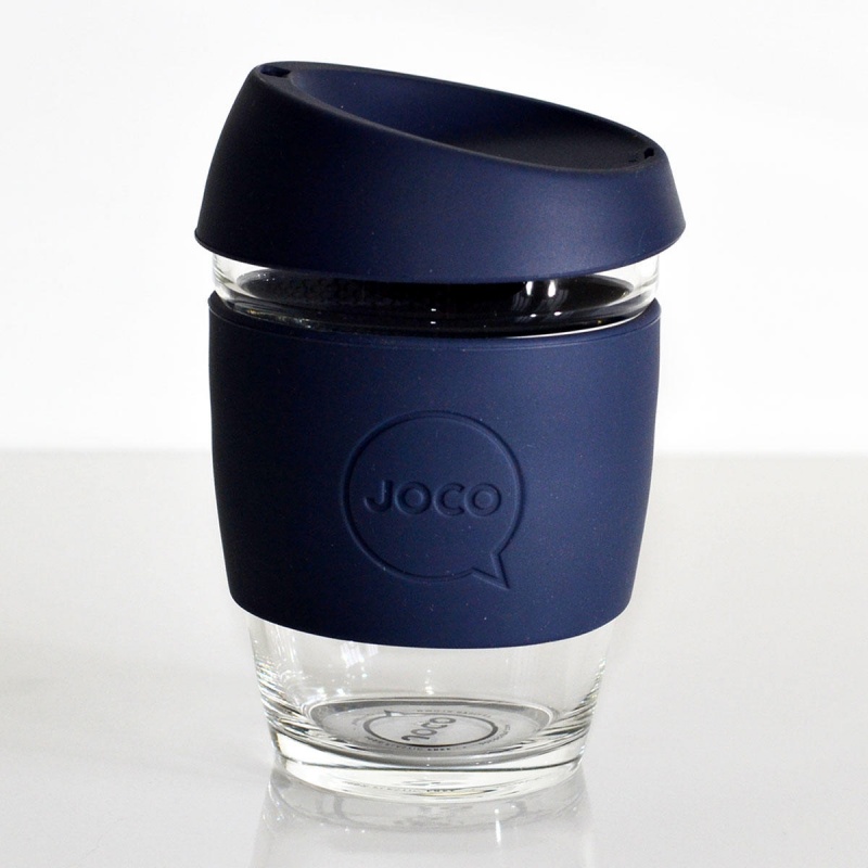 JOCO Cup Reusable Glass Coffee Cup 16oz - Mood Indigo