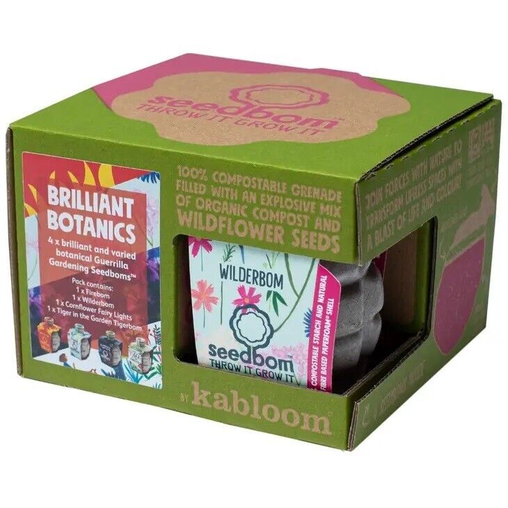 Kabloom Brilliant Botanics Seedbom Gift Set - 4 Pack