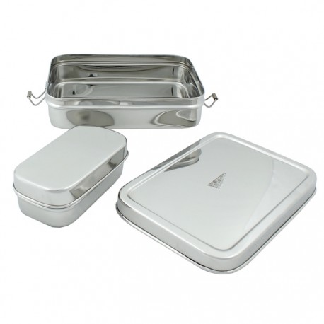 Large Rectangle Lunch Box with Mini Container