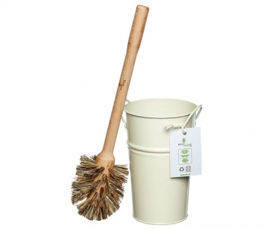 Plastic Free Toilet Brush & Holder Set with Large Brush